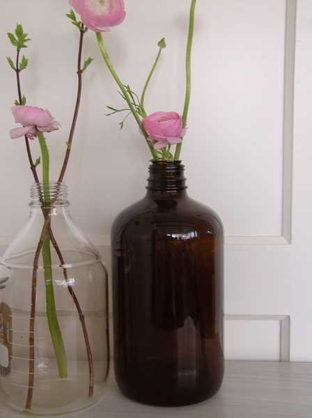 Laboratoriumfles bruin 
